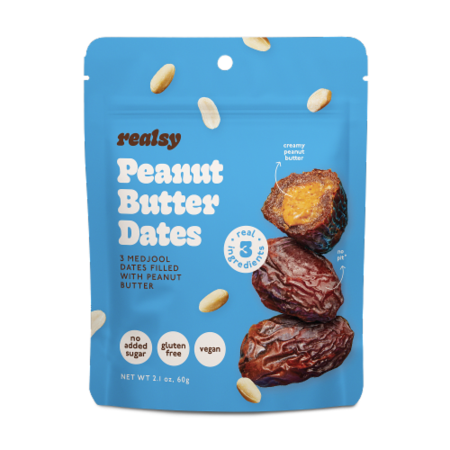 Realsy Peanut Butter Filled Dates Snack Pack
