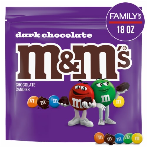 M&M'S 50% Cacao Dark Chocolate Candy Family Size Bag