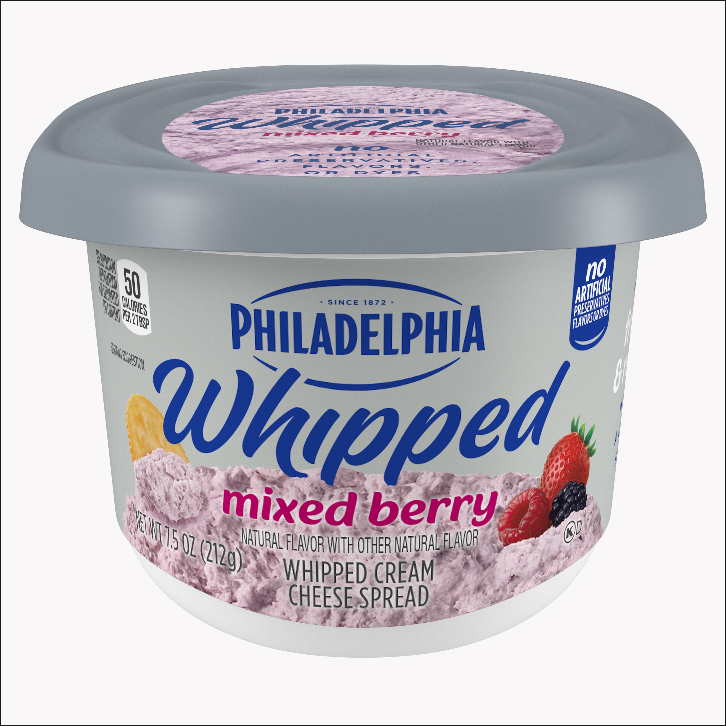 Mixed Berry Whipped Cream Cheese Spread
