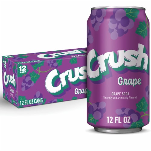 Crush Grape Soda, 12 fl oz cans, 12 pack
