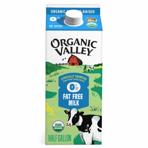 Organic Valley® Fat Free Milk Half Gallon