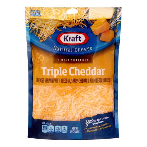 KRAFT FINELY SHREDDED SHARP CHEDDAR 8OZ
