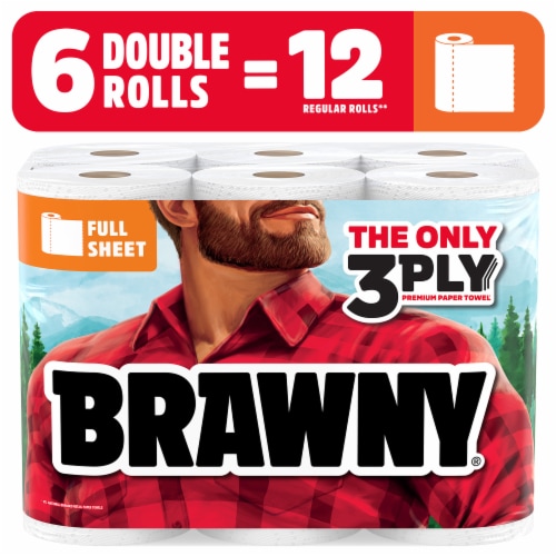 Brawny® Full Sheet 3 Ply Paper Towel Double Rolls