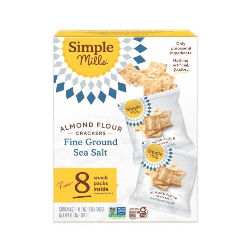 Simple Mills® Fine Ground Sea Salt Almond Flour Crackers Snack Pack