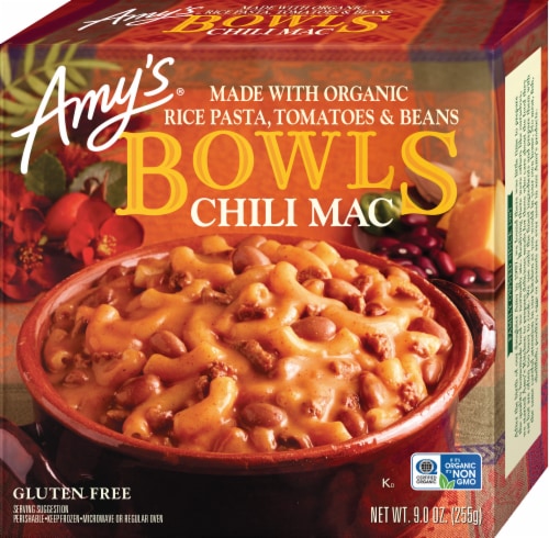 Amys Chili Mac Bowl Frozen Meal