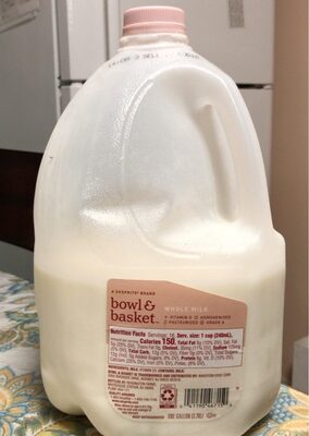 Bowl & Basket Whole Milk (HVD), 128 oz