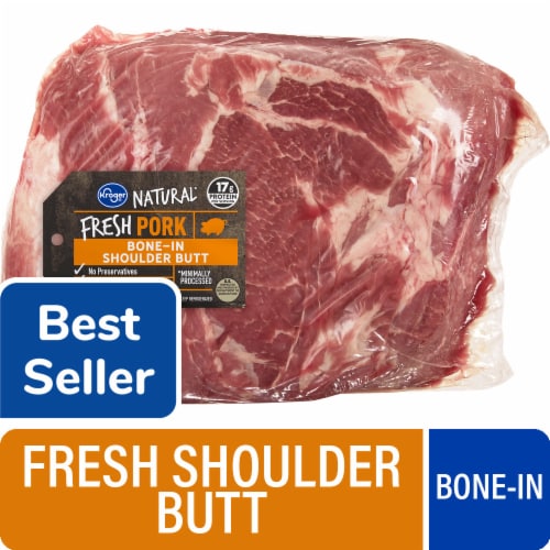 Kroger® Fresh Natural Pork Shoulder Butt Bone In