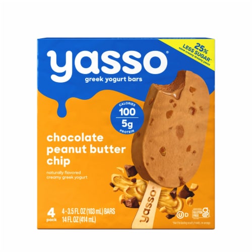 Yasso Chocolate Peanut Butter Chip Frozen Greek Yogurt Bars