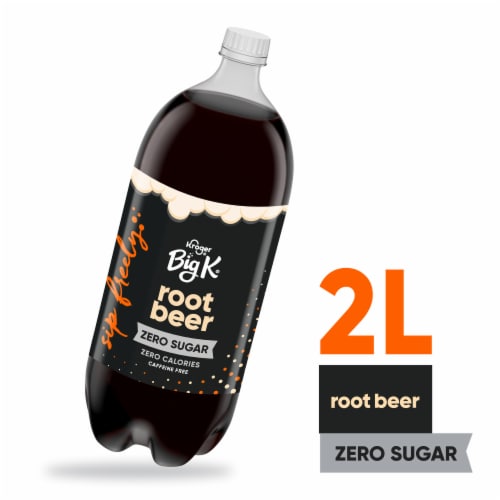 Big K® Root Beer Zero Sugar Caffeine Free Soda Bottle