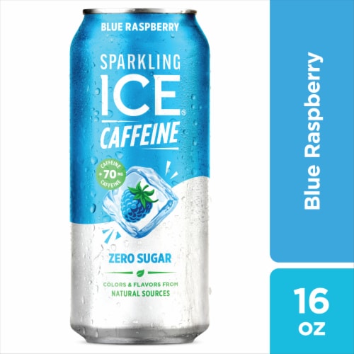 Sparkling Ice® Caffeinated Blue Raspberry Flavored Sparkling Water Can