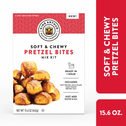 King Arthur Baking Company Soft & Chewy Pretzel Bites Mix Kit, Baking Mix - Ready in 1 hour
