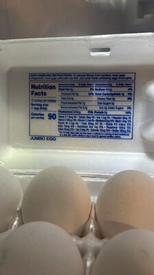 Mitlitsky Grade A Jumbo white eggs 1dz