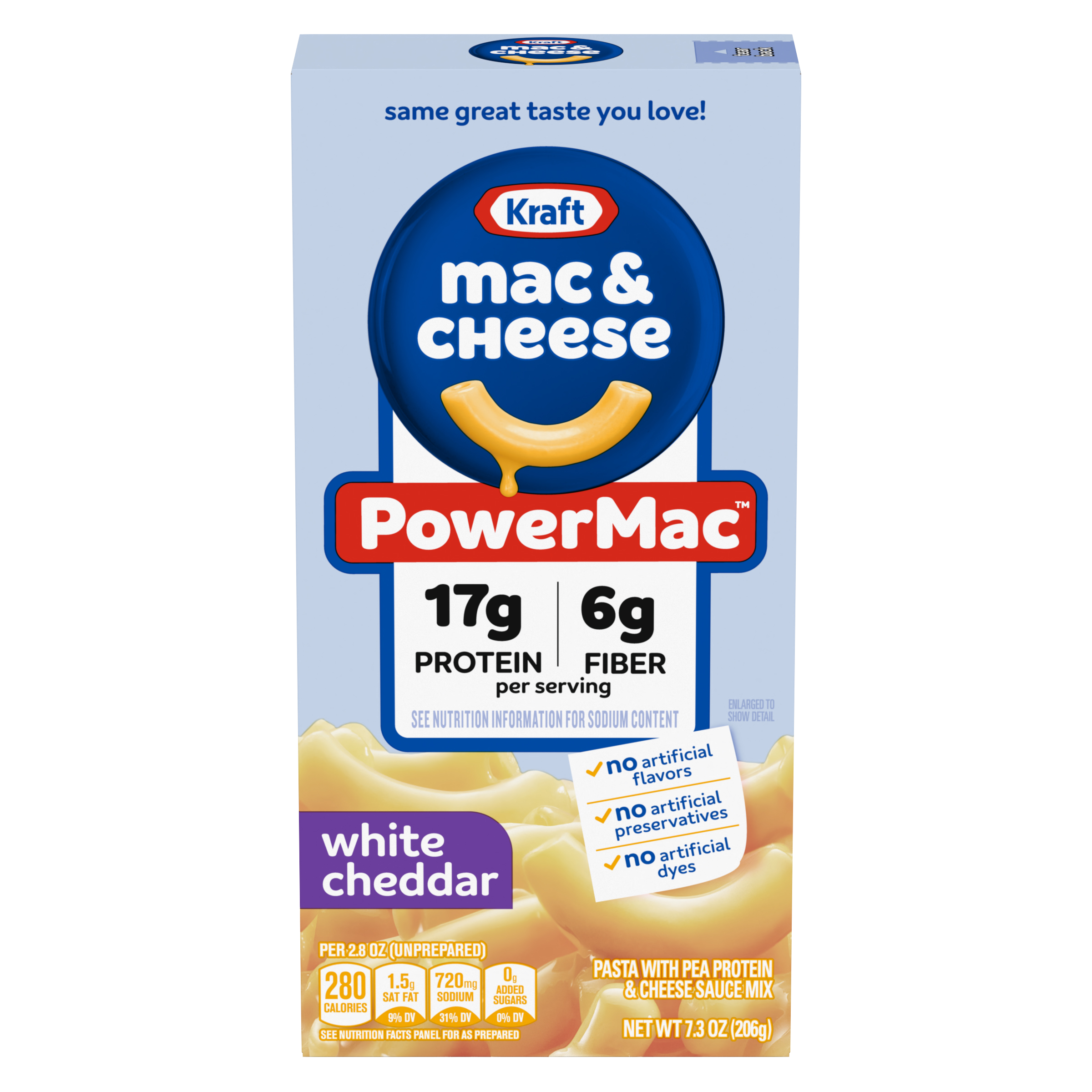 PowerMac White Cheddar Mac & Cheese Macaroni and Cheese Dinner