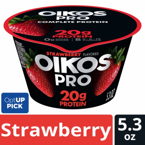 Oikos Pro Strawberry High Protein Yogurt Cultured Dairy Product