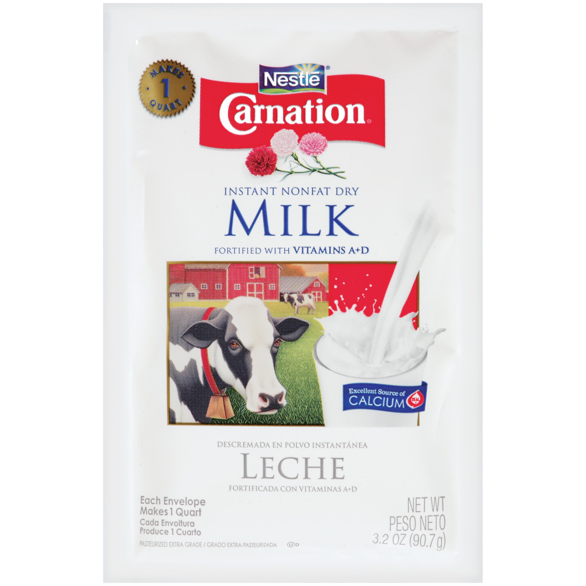 Carnation Nonfat Dry Milk 3.2oz Makes 1 quart