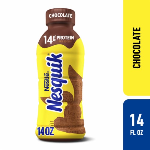 Nesquik Chocolate Low-fat Milk Ready to Drink Low-fat Milk Breakfast Drink Bottle