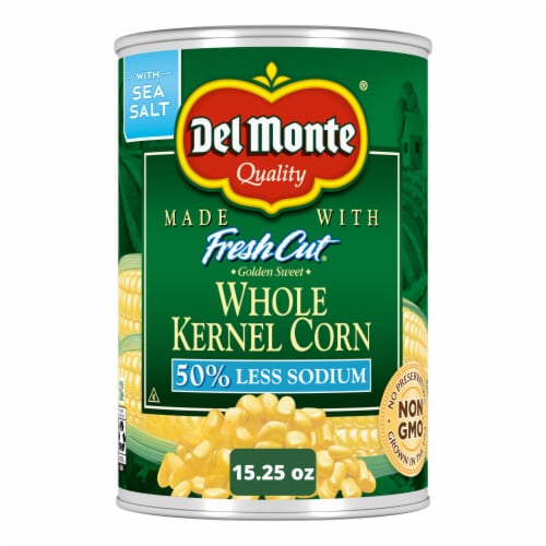 Del Monte 50% Less Sodium Golden Sweet Whole Kernel Corn