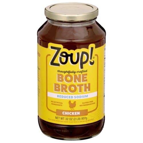 Zoup Reduced Sodium Chicken Bone Broth 32 oz