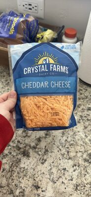 Crystal Farms Shredded Cheddar Cheese 8 oz