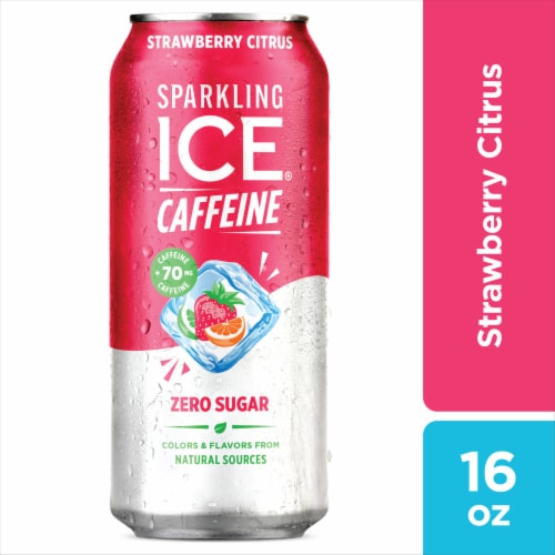 Sparkling Ice® Caffeinated Strawberry Citrus Flavored Sparkling Water Can