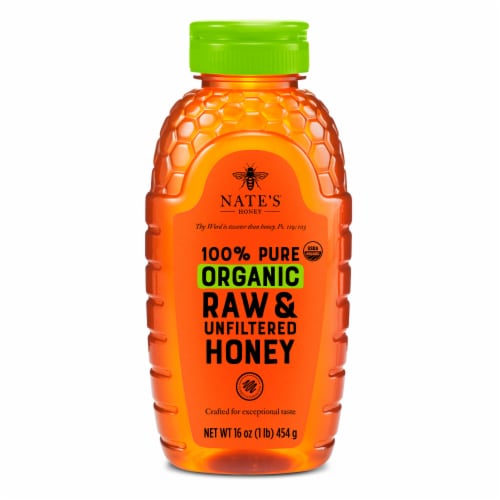 Nate's Honey 100% Pure Organic Raw & Unfiltered Honey