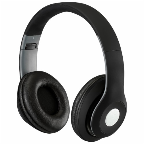 iLive 40mm Driver Built-in Microphone Aux In and On-Ear Controls Wireless Headphones - Black