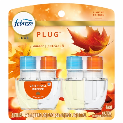 Febreze Luxe™ Odor-Fighting Oil Crisp Fall Breeze Plug In Air Freshener Refill