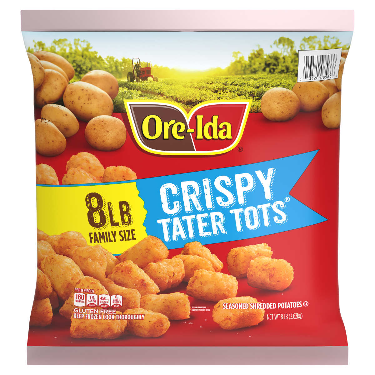 Crispy Tater Tots Seasoned Shredded Frozen Potatoes Value Size