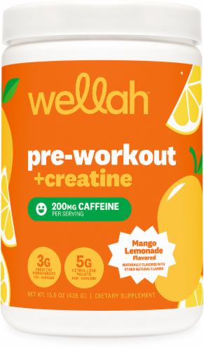 Wellah™ Pre-Workout + Creative Mango Lemonade