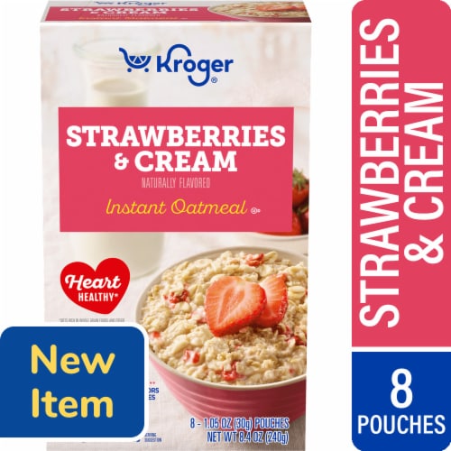 Kroger® Strawberries and Cream Instant Oatmeal