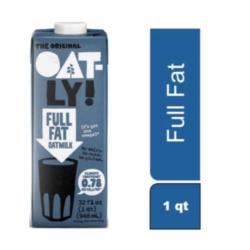 Oatly Full Fat Dairy-Free Shelf-Stable Original Oat Milk