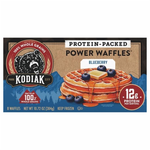 Kodiak® Protein-Packed Blueberry Frozen Power Waffles® with 12g Protein