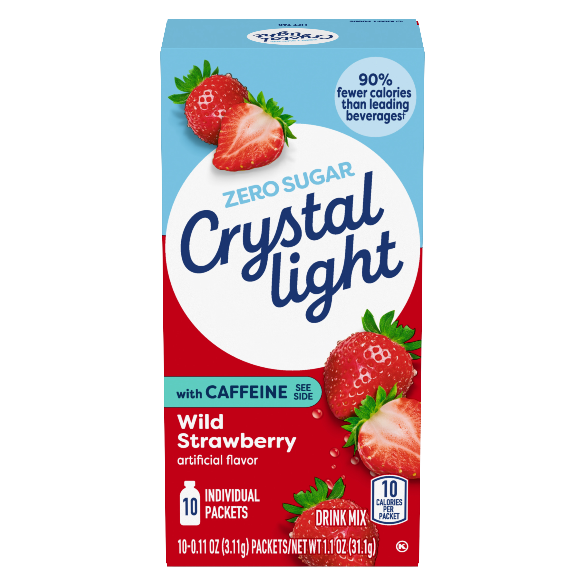 Wild Strawberry Powdered Drink Mix with Caffeine