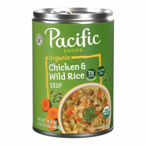 Pacific Foods Organic Chicken and Wild Rice Soup 16.3 oz Can