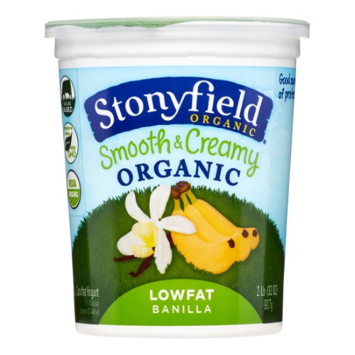 Stonyfield Whole Milk Banana and Van Yogurt 32oz