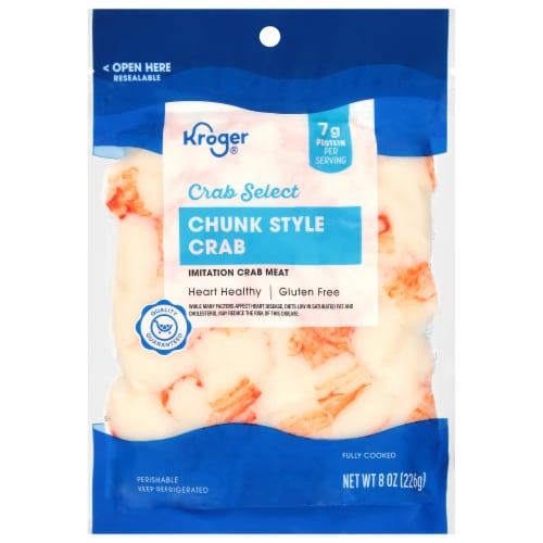 Kroger Crab Select Chunk Style Imitation Crab Meat