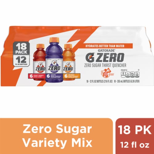 Gatorade® Zero Sugar Red Purple Orange Sports Drink Mini Variety Pack Bottles