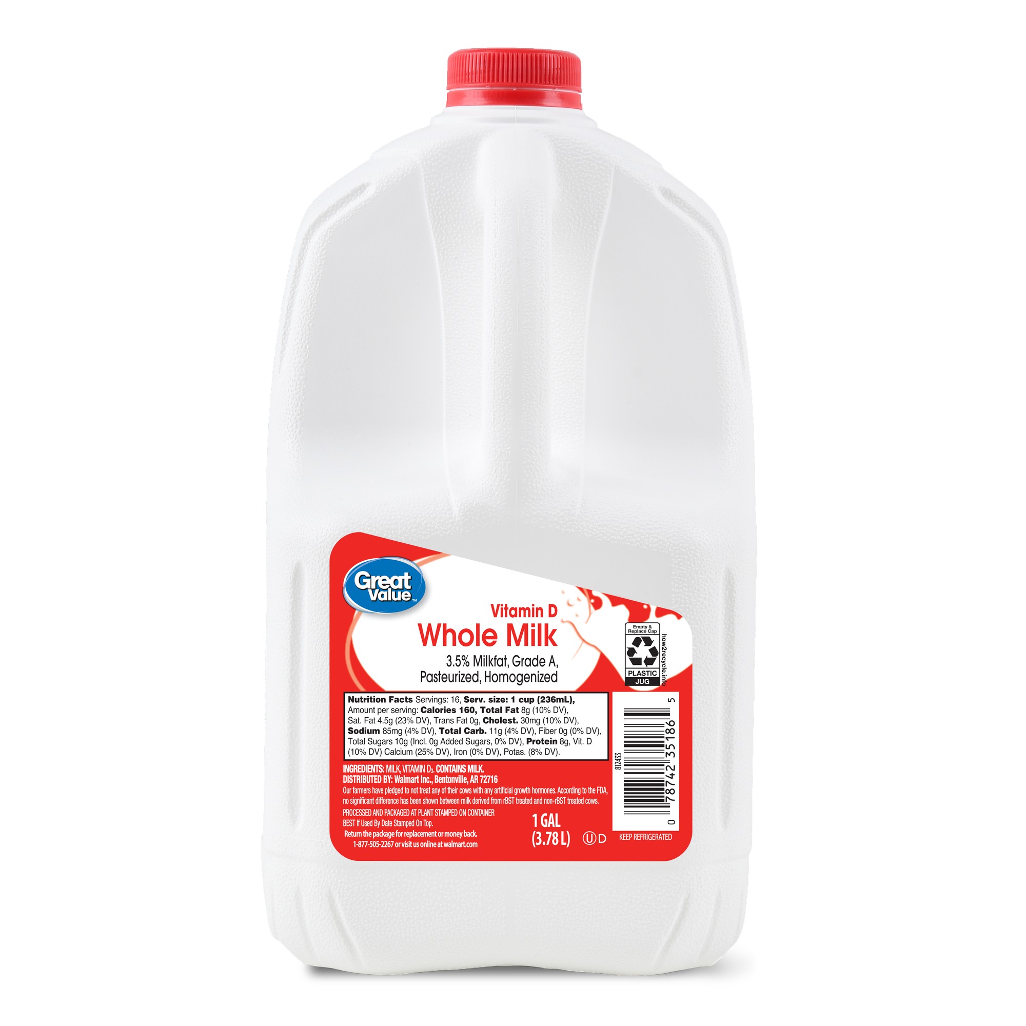 Great Value Vitamin D Whole Milk