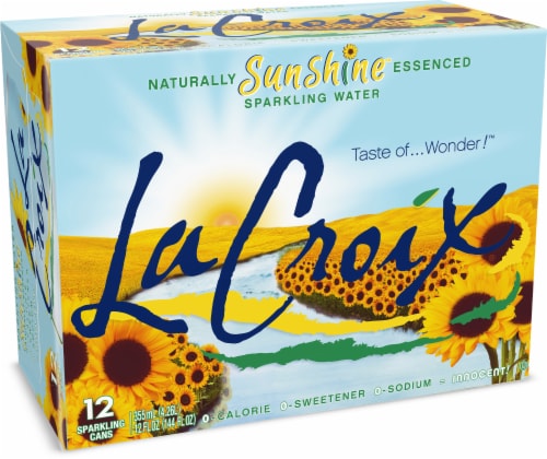 LaCroix Sparkling Water, Sunshine, 12 Fl Oz, Pack of 12