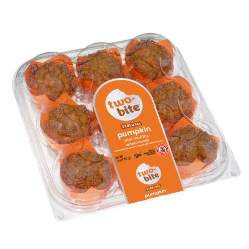 Two-Bite® Pumpkin Streusel Mini Muffins
