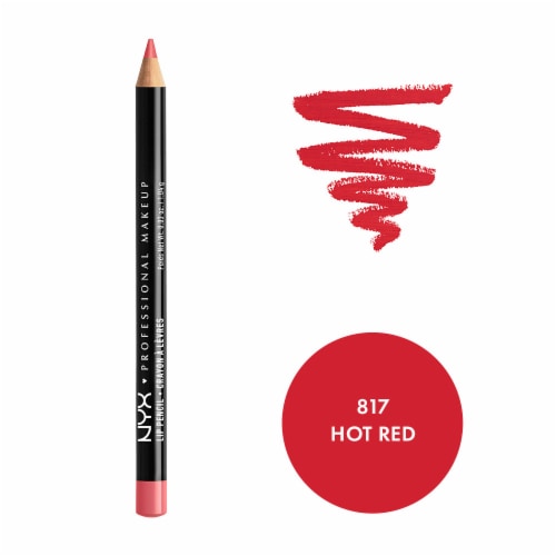 NYX Professional Makeup Slim Lip Pencil Lip Liner 817 Hot Red