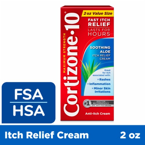 Cortizone-10 Maximum Strength Soothing Aloe Itch Relief Cream 2 oz