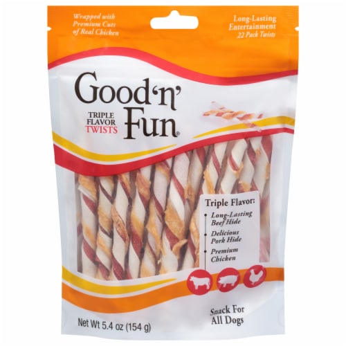 Good 'n' Fun® Triple Flavor Twists Dog Treats