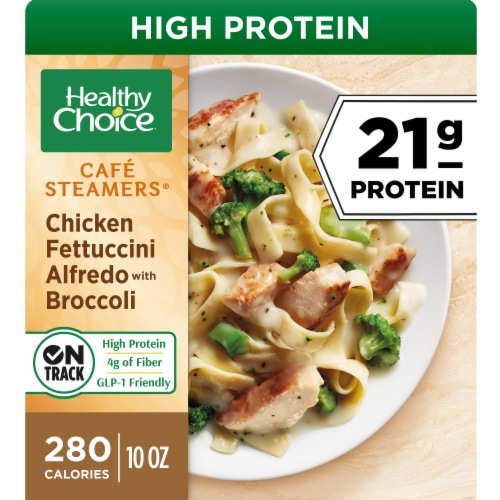 Healthy Choice Cafe Steamers Chicken Fettuccini Alfredo With Broccoli, Frozen Meal