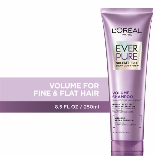 L'Oreal Paris Volume Sulfate Free Shampoo For Reviving Fine Hair, EverPure, 8.5 fl oz