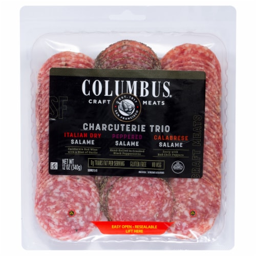 COLUMBUS Charcuterie Trio with Italian Dry, Peppered, and Calabrese Salame
