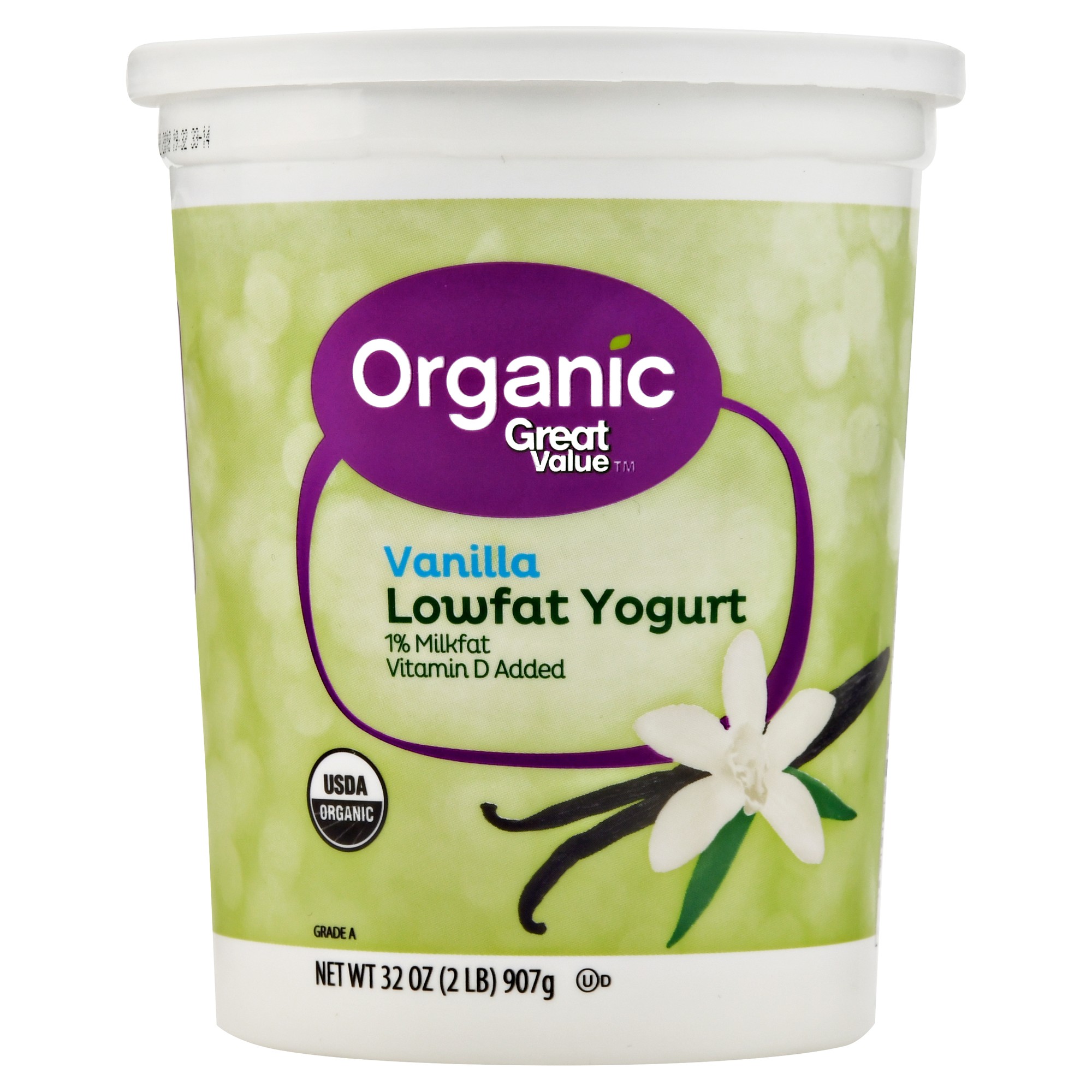Great Value Organic Lowfat Vanilla 32oz