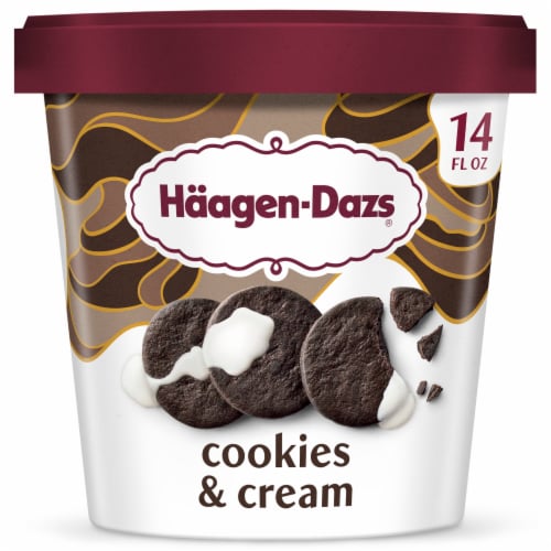 Haagen Dazs Cookies & Cream Ice Cream, 14 Oz.