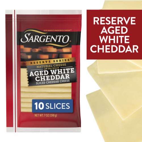 Sargento® Reserve Series™ Aged White Cheddar Sliced Cheese