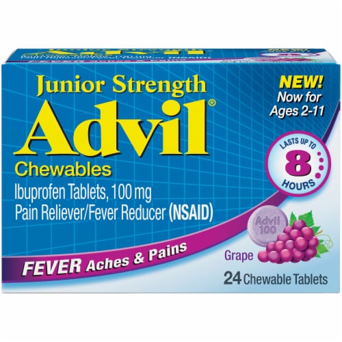 Advil ® Jr Grape Chewable Tablets